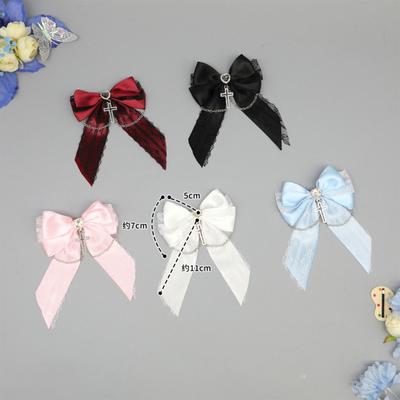 Schleife Haarklammer Seitenklammer Mode Haarspangen Frauen Pferdeschwanzhalter Weibliche Haarschleifen Maskeraden Party Kopfschmuck