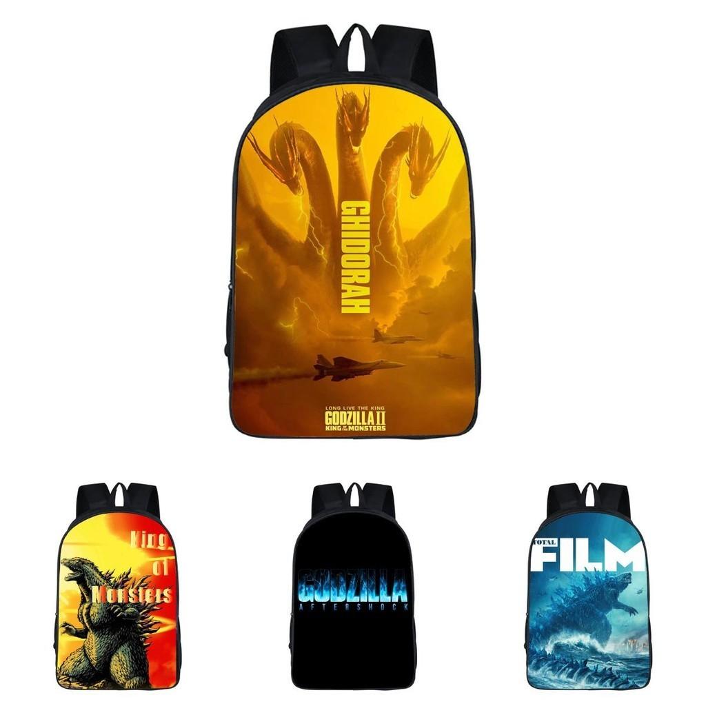 Durable 3d Godzilla King Of The Monsters Backpack Kids School Bag With Classic Appeal