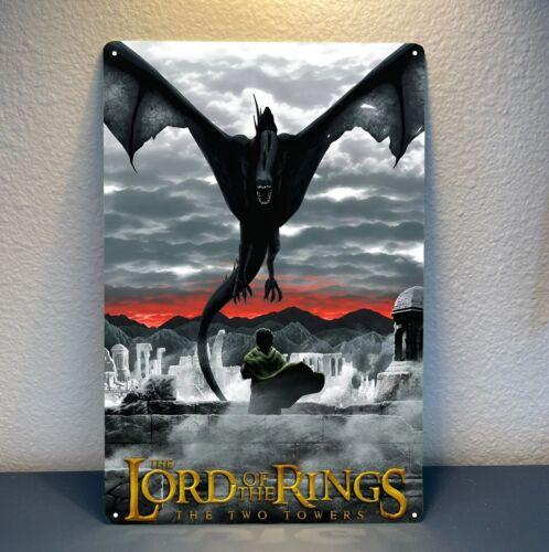 The Two Towers Movie Metal Poster Tin Sign xcmAluminum 20x30cm(7.8x11.8inch)