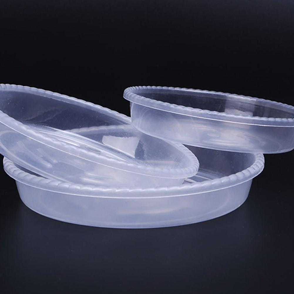 Balcony Flower Pot Trays Base Saucer Transparent Tray