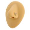 Stainless Steel Long Fashion Nose Rings For Women Copper With Heart Dangle L-Bend Nose Piercing Rings Body Jewelry