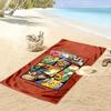 Cartoon Game Characters Towel A must-have beach towel for beach travel