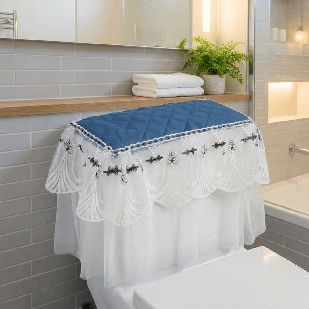 Gerichtsstil Toilettenabdeckung Vintage Toiletten-Sitzbezug Toilettenspülkastenabdeckung Badezimmer