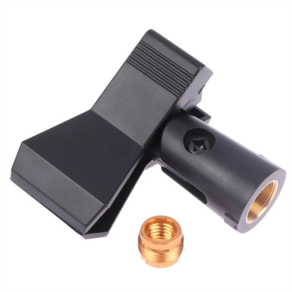 Holder Mic Clip Clamp 1/4 Inch Microphone Clip Microphone Holder Mic Holder Clip Live Tripod Stand
