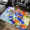 1pc Mega Man Anime Cartoon Design Office Chair Mat Non-Slip Carpet for Home Decor, Living Room, Bedroom, Game Room - Perfect Gift for Fans!Y076