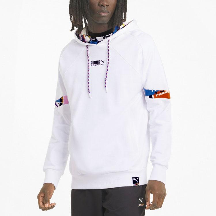 PUMA International Hoodie 'White Black Red' Men's 531330-02