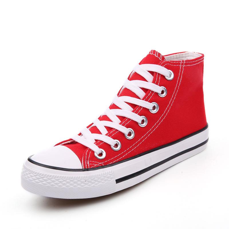 New canvas shoes female student white shoes Korean version women's shoes couple low-top flat men's shoes casual board shoes