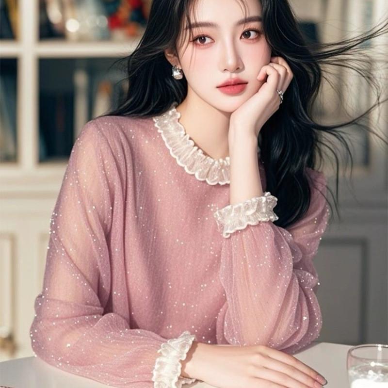 Pink Style Sleeveless Shirt With 3d Pattern And Soft Satin For Spring Casual Wear
