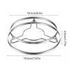 Stainless Steel round Steamer Pan Rack Multifunctional Stackable Kitchen Pot Rack for Healthy Cooking