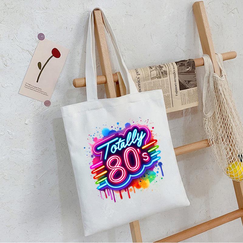 Módní trend I Love The 80s Tištěná Přenosná Taška přes Rameno pro dojíždění Ležérní Jednoduchá Taška
