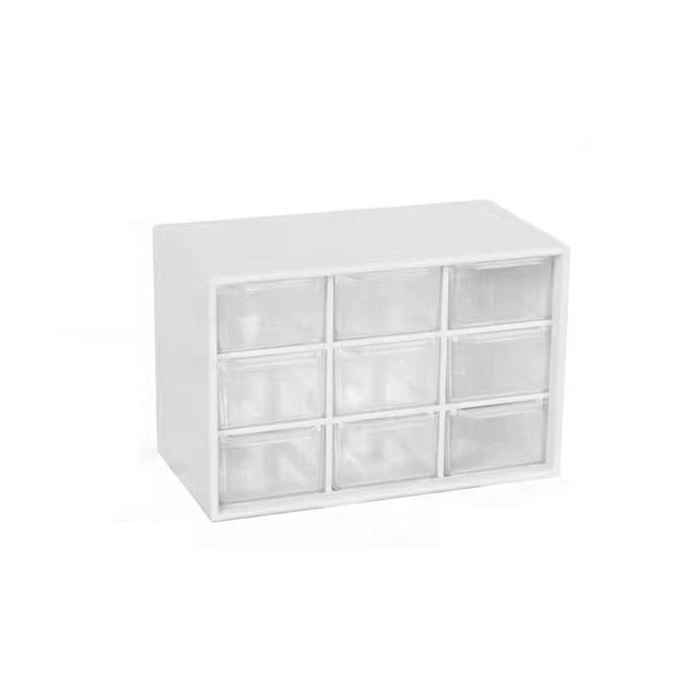 Desktop 9 Grid Storage Boxes Small Drawer Partitioned Student Desk Wall-mounted Sundries Organizer Box for Mini Drawers