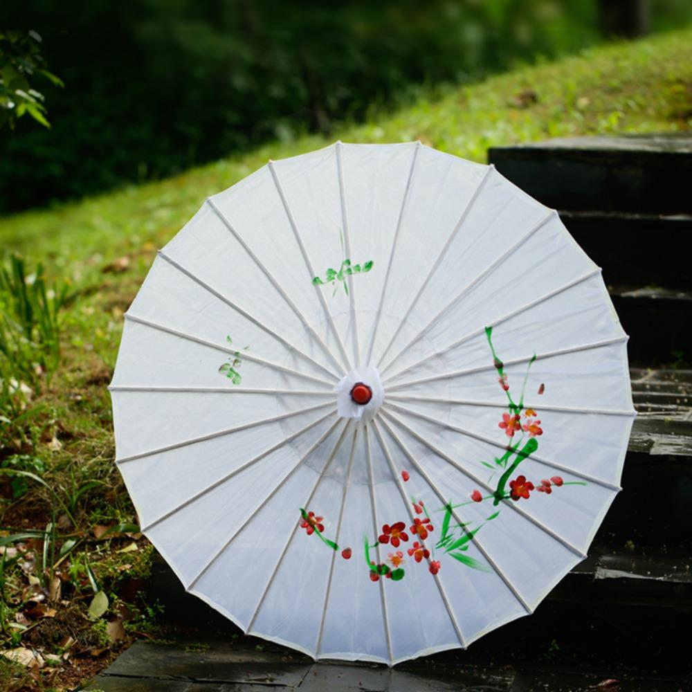 Classical DIY Painting Paper Umbrella Vintage Oil Paper Umbrella  Kindergarten