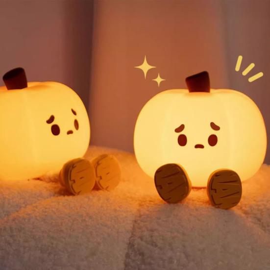 Magician Night Light 3 Brightness Levels Ghost Pumpkin Design Warm
