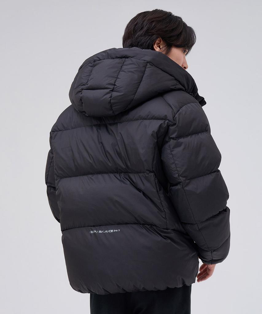 Chasecult Men'S Hooded Puffer Jumper - Black