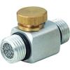 TRUSCO Air Flow Regulator, G1/4" X G1/4" Male Thread, Fitting with Air Adjustment Function, Adjusts Air Intensity Smoothly with a Dial, TAR-2N