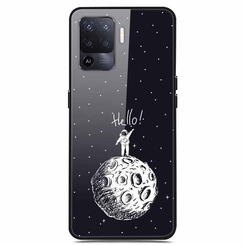 For OPPO Reno 5 Lite Case Luxury Tempered Glass Bumper for OppoA94 4G Phone Cover For OPPO A94 4G/ Reno5 Lite Glass Coque A94 4G