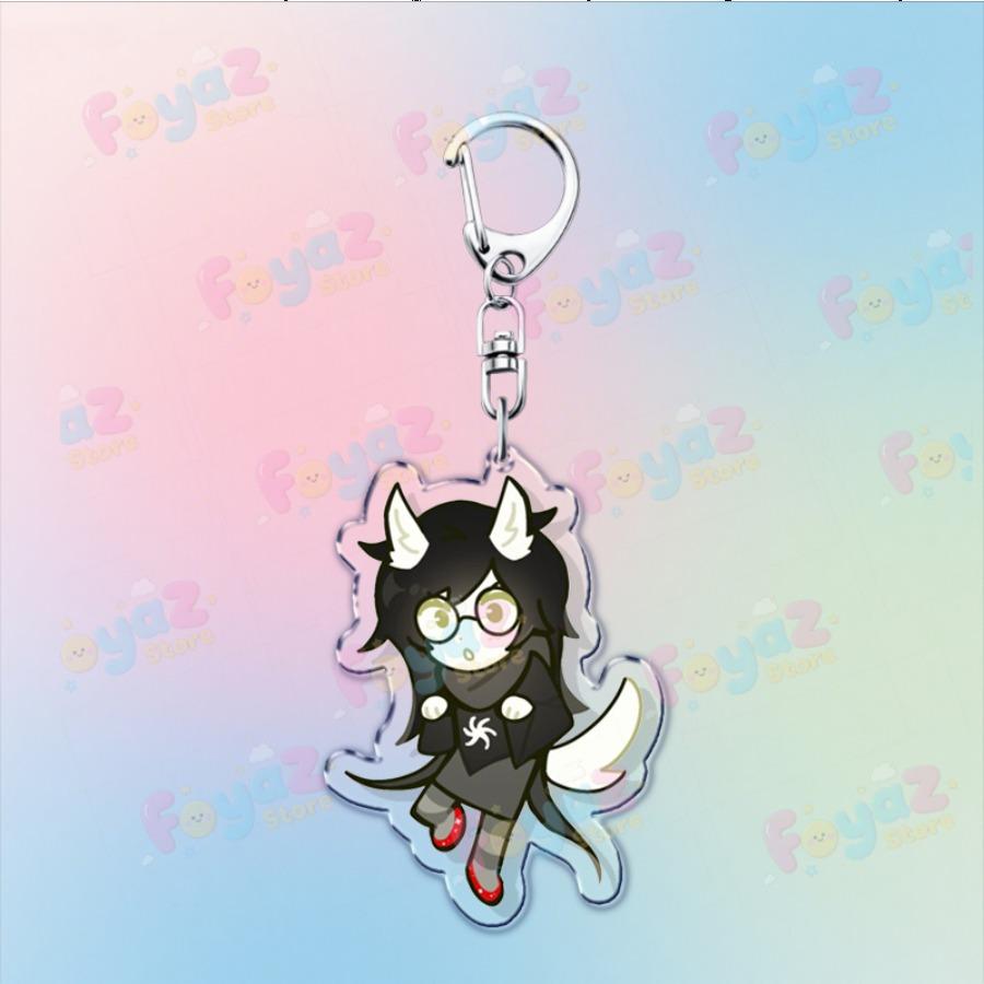 Cartoon Homestuck Keychain Accessories Bag Charms Dave Strider John Egbert Karkat Gamer Keyrings Jewelry Fans Freinds Gift