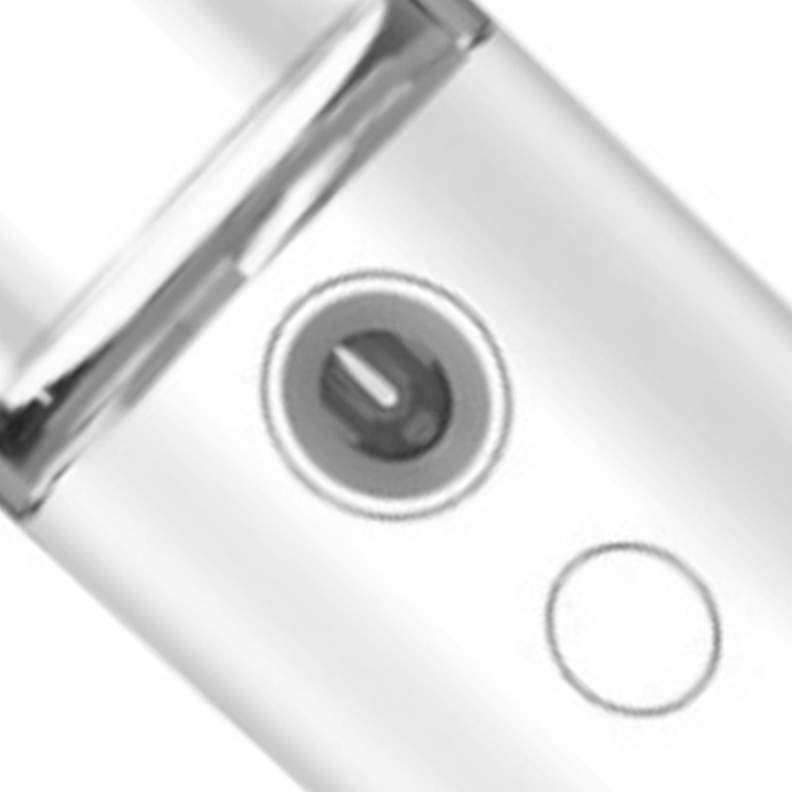 Nano Facial Mist Sprayer ABS Housing Pocket Size USB Charging Water Face Humidifier for Hydration White ABS
