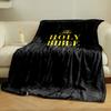 1PC HOLY BIBBLE Knight Pattern Print FlAannel Blanket, High Quality Comfortable for All Seasons, Home Decor, Warmth and Comfort
