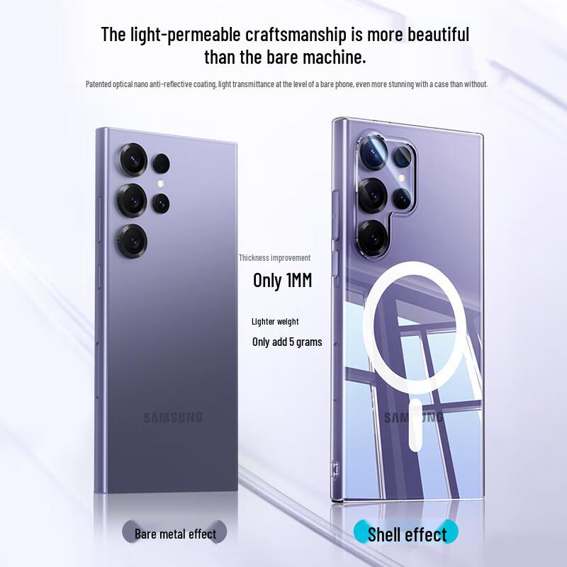 Han Nuo Magnetic Transparent Case for Samsung S26 Ultra