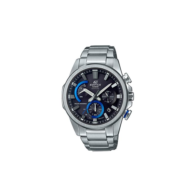 

Casio EDIFICE series racing dial solar waterproof solar quartz movement stainless steel strap Japanese and Korean watch men s watch EFB-640SBD-1A2UPR синий