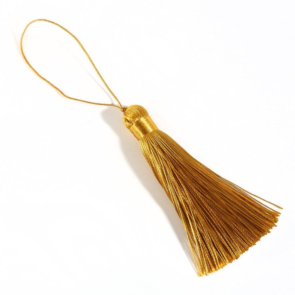 Polyester Seidenquaste Hängende Quaste mit Spitze für DIY Schmuckherstellung Zubehör Bastelarbeiten