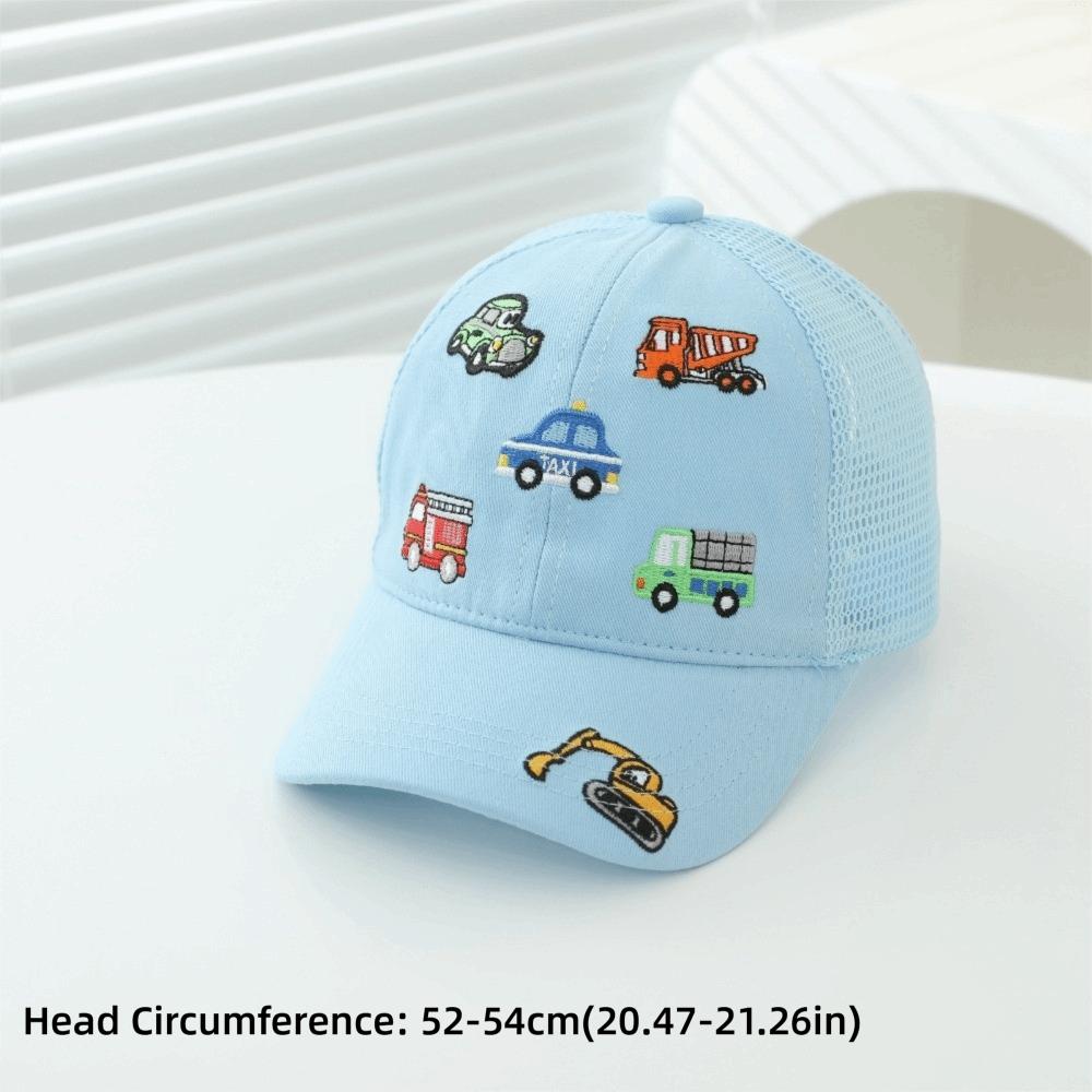 Casual Baby Sun Hats Cartoon Vehicles Toddler Peaked Caps Fashion Duck Tongue Hat Spring Summer