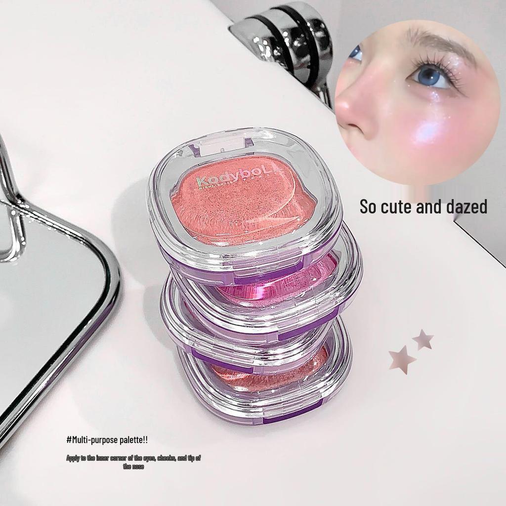Kodyboll Translucent Highlighter: Fine Shimmer Pearl Glitter for Long-Lasting Brightness.
