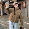 2025 Short Bread Jacket Korean Cotton Jacket Women's Thickened Stand-up Collar Warm Casual Versatile Temperament Winter Coat