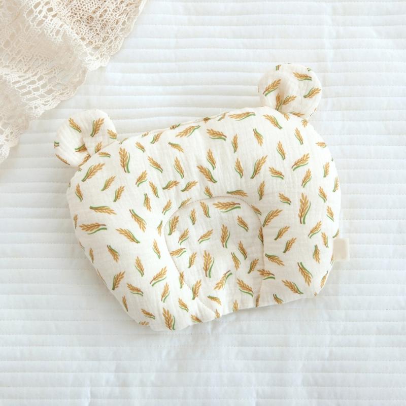 Soft & Breathable Baby Pillow Multi-pattern Pillow Essential Support for Delicate Necks & Heads Used for All Seasons-