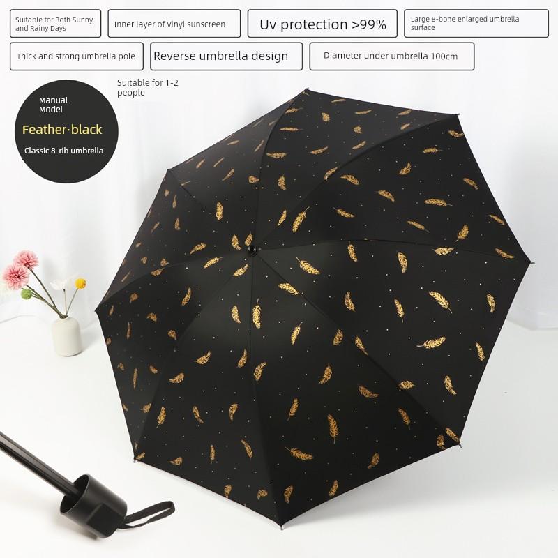 Dual-Purpose Umbrella for Girls, Foldable, Stylish, Compact, Portable, Automatic Sunshade, Sun Protection, Uv Protection, Sun Umbrella