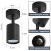 Spot d'intérieur - NETTLIFE - Spot GU10 - Noir - Orientable 350° - Métal