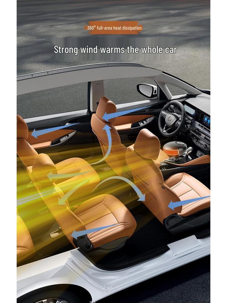 Multifunctional Car Heater and Defroster: Rapid Interior Heating and Defogging Hot Air Blower