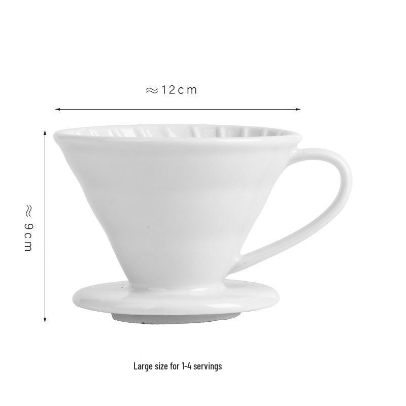 Set Portafiltro per Caffè Pour-Over V60 in Ceramica Nordica, Stile Semplice