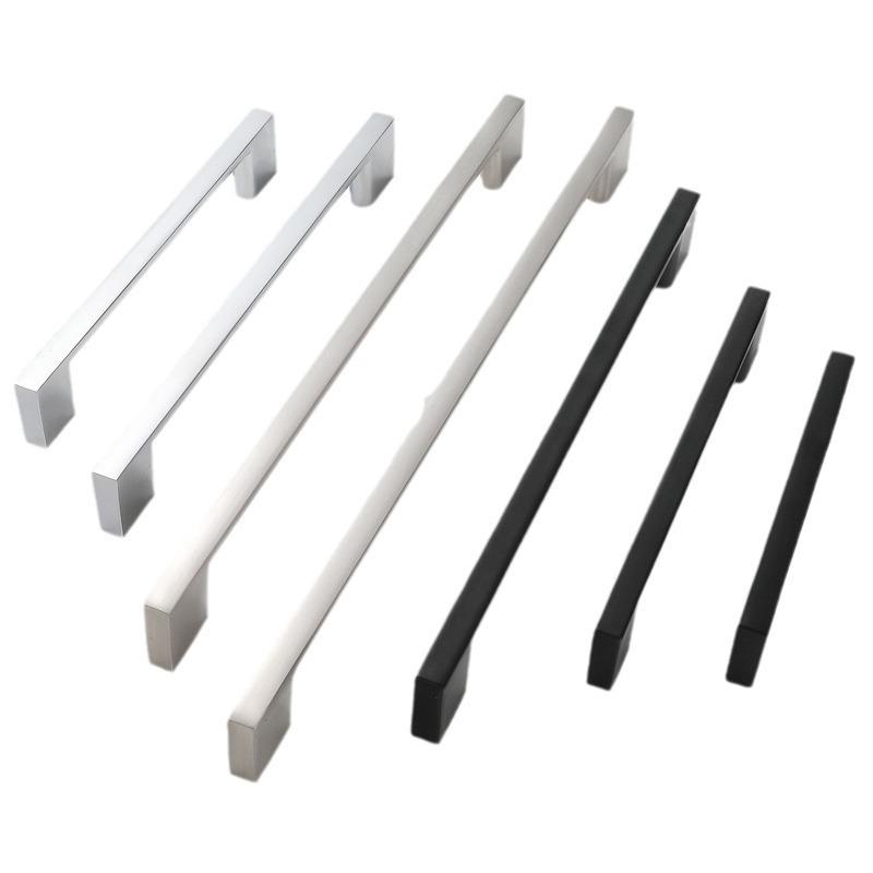 Modern Minimalist Nordic Wardrobe Door Drawer Handle American Aluminum Alloy Extended Solid Cabinet Handle Furniture Accessories