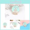 Adorable Cartoon Crystal Ball Castle Brooch With Mouse Design For Fashion Accessories