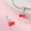 Copper Fruit Cherry Strawberry Pendant Fit Pandach Diy Bracelets Charm Beads Anniversary Birthday Gifts Luxury Fine Jewelry