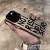 Black English Applicable Apple 15 Color Silver iPhone14Pro Creative 11promax Matte 16 Protective Case 17