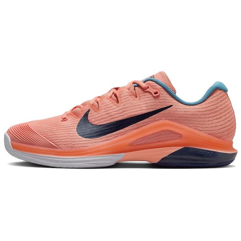 NikeCourt Air Zoom Vapor 12 HC Apricot Agate Obsidian Men Sneakers Orange White Denim-Turquoise FV5552-800