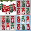 Christmas Gift Bags With Drawstring Ribbon Santa Design For Seasonal Gifts