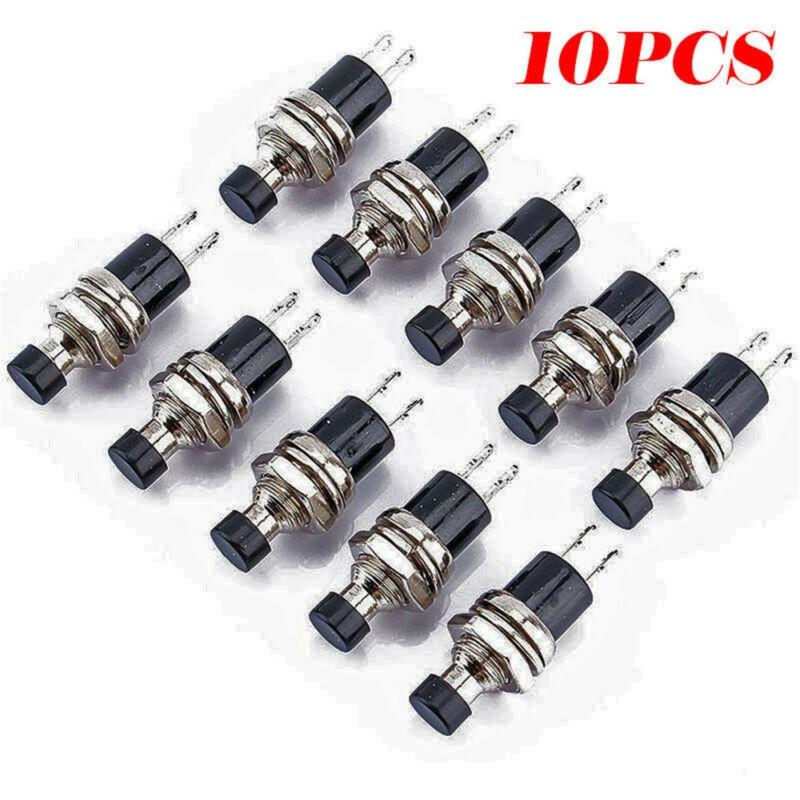 Reliable Miniature Pushbutton Switches in Black with PBS 110 Set of 10