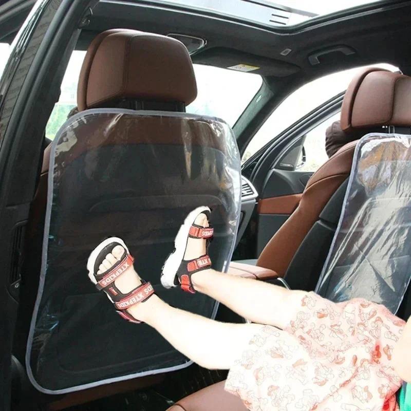 Car seat backrest protection cover, waterproof and anti-kick seat backrest cover, car anti-fouling protection pad 1/2