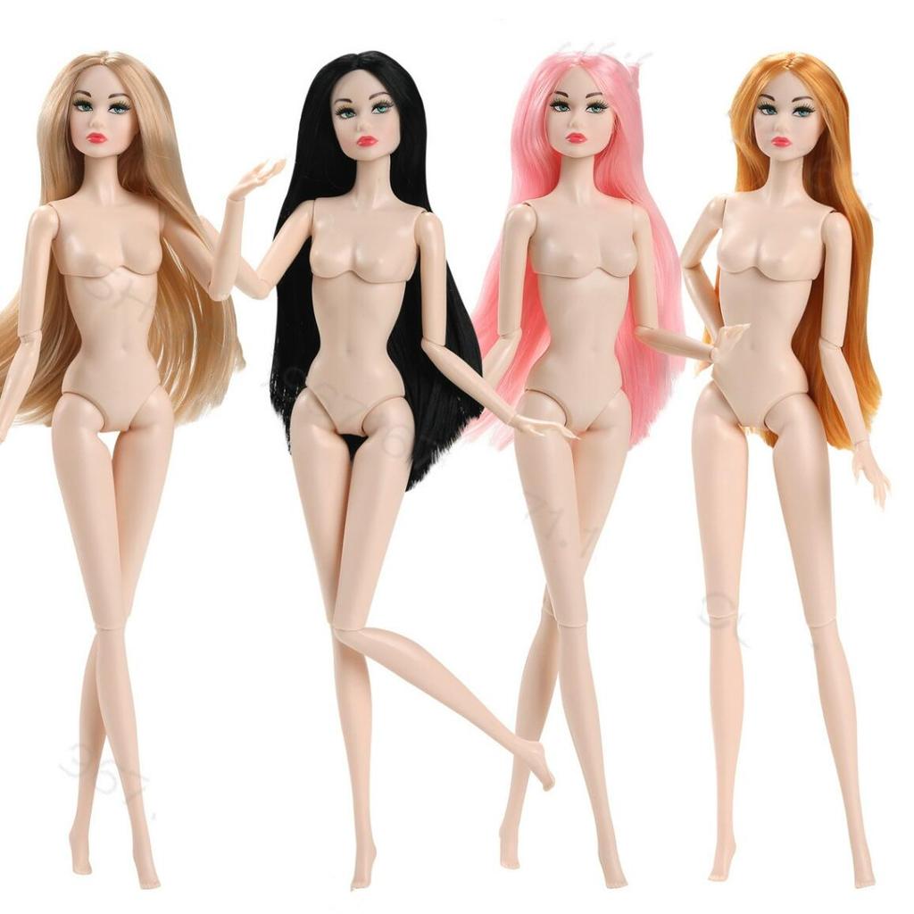 1/6 32cm BJD Doll Body Blond Straight Hair Fashion Face White Skin Daily Outfit Party Cute Gown Kids DIY Toys Birthday Gifts