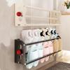 Magnetisk Skoholder Udtrækkelig Dobbeltlagssko Organizer Vægmonteret Sneakers Til Husejere Lejere Beboere Samlere
