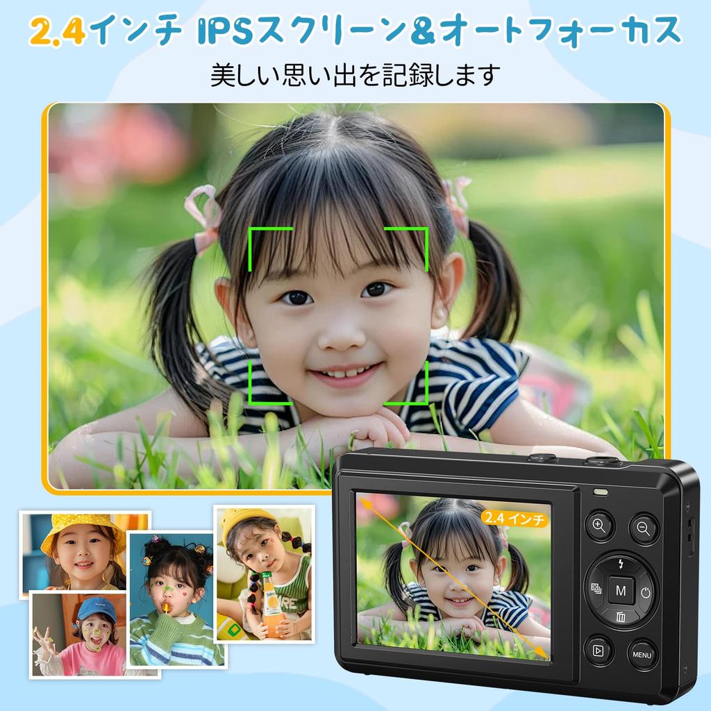 4K 64MP Digital Camera with AF 16X Digital IPS YouTube Camera for Smile Perfect for and New Lightweight and Includes Two Spare 1200mAh Japanese