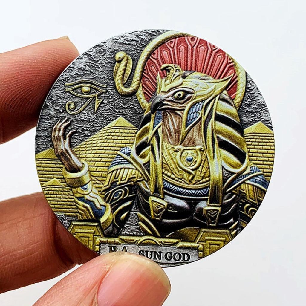 Ancient Greek Egyptian Sun  ,plated Medal