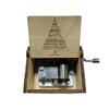 Wooden Hand Crank Music Box Anime Theme Halloween Merry Christmas Decoration Home Christmas Birthday Gift