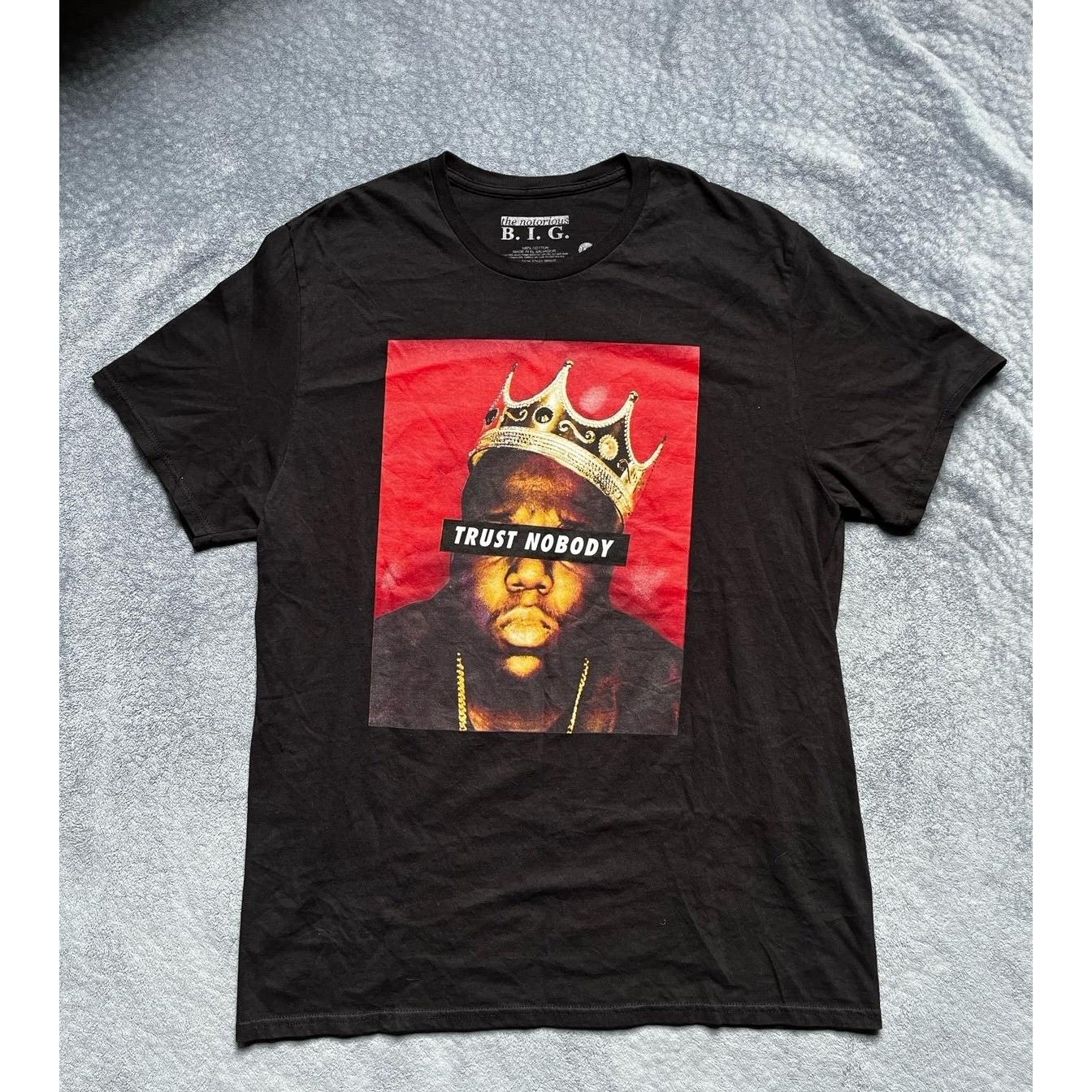 The Notorious B.I.G Trust Nobody Graphic Size Large NWOT Unisex T-Shirt XL