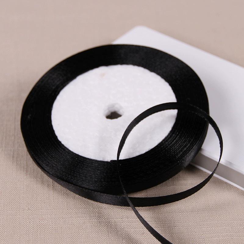 0,6 cm saténová stuha pro DIY mašle, čelenky do vlasů, svatební kytice a balení dárků