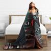 Horror Game Silent Hill F Graphic Printed Flannel Blanket Warm Throw Blanket for Living Room Decorative Bedspread Sofa Bed Cover